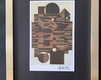 ヴィクトル・ヴァザルリ「正方形讃歌」1983年リトグラフ ヴィクトル・ヴァザルリ「正方形讃歌」1983年リトグラフ ヴィクトル