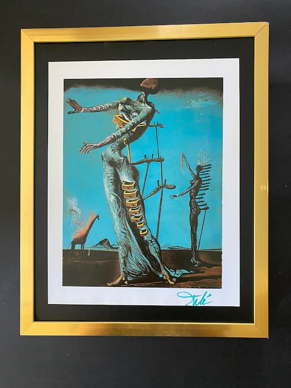 SALVADOR DALI + 1970 Signed Print + New Frame + Buy It Now ! - Etsy