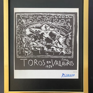 PABLO PICASSO | Vintage 1964 Signed Offset Lithograph | Ltd. Ed | Framed