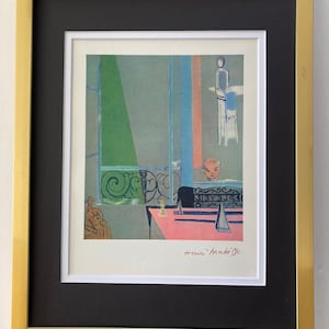 Henri Matisse 1948 Awesome Signed Print to be Framed 11 x 14