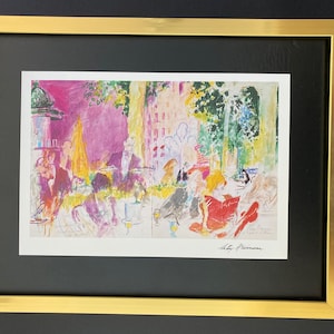 Leroy Neiman + Sketchbook Print &quot;Scenes of Paris&quot; Framed + Signed + Buy it Now !