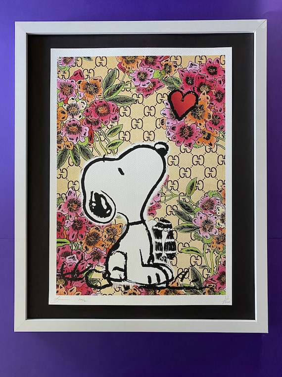 【額装済】【DEATH NYC】SNOOPY✩Basquiat DEATH NYC】SNOOPY✩Basquiat （Buy sell expertized Street Art