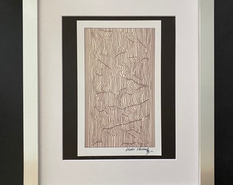 Victor Vasarely + Linda estampa assinada + Moldura prateada novinha + Compre agora!