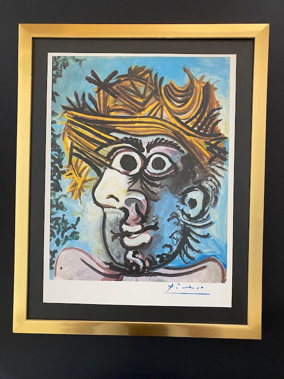 PABLO PICASSO + 1972 Signed Print From His Final Paintings