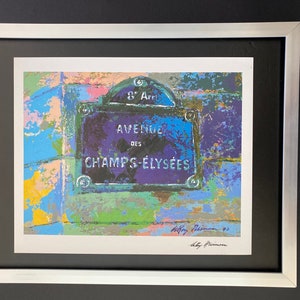 Leroy Neiman + Sketchbook Print &quot;Scenes of Paris&quot; Framed + Signed + Buy it Now !