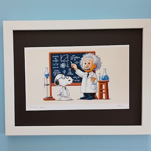 AIDAN FLUX | Handsignierter Originaldruck gerahmt | Ltd. Ed. von 100 | Echtheitszertifikat | Snoopy | Kaufen Sie es jetzt!!