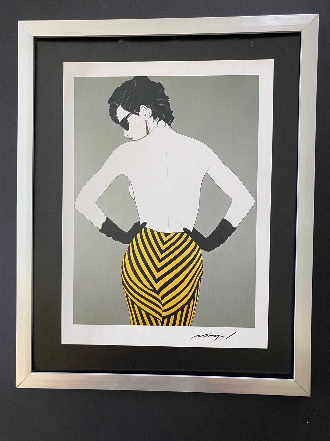 PATRICK NAGEL Beautiful Signed Print Brand New Frame Etsy