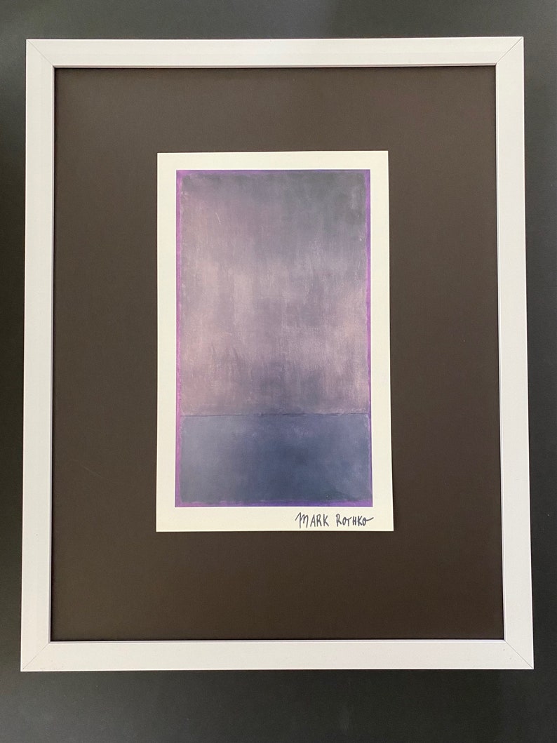 Marc Rothko Frames Mark ROTHKO + 1970 Signed Print