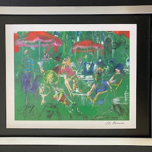 Leroy Neiman + Sketchbook Print &quot;Scenes of Paris&quot; Framed + Signed + Buy it Now !