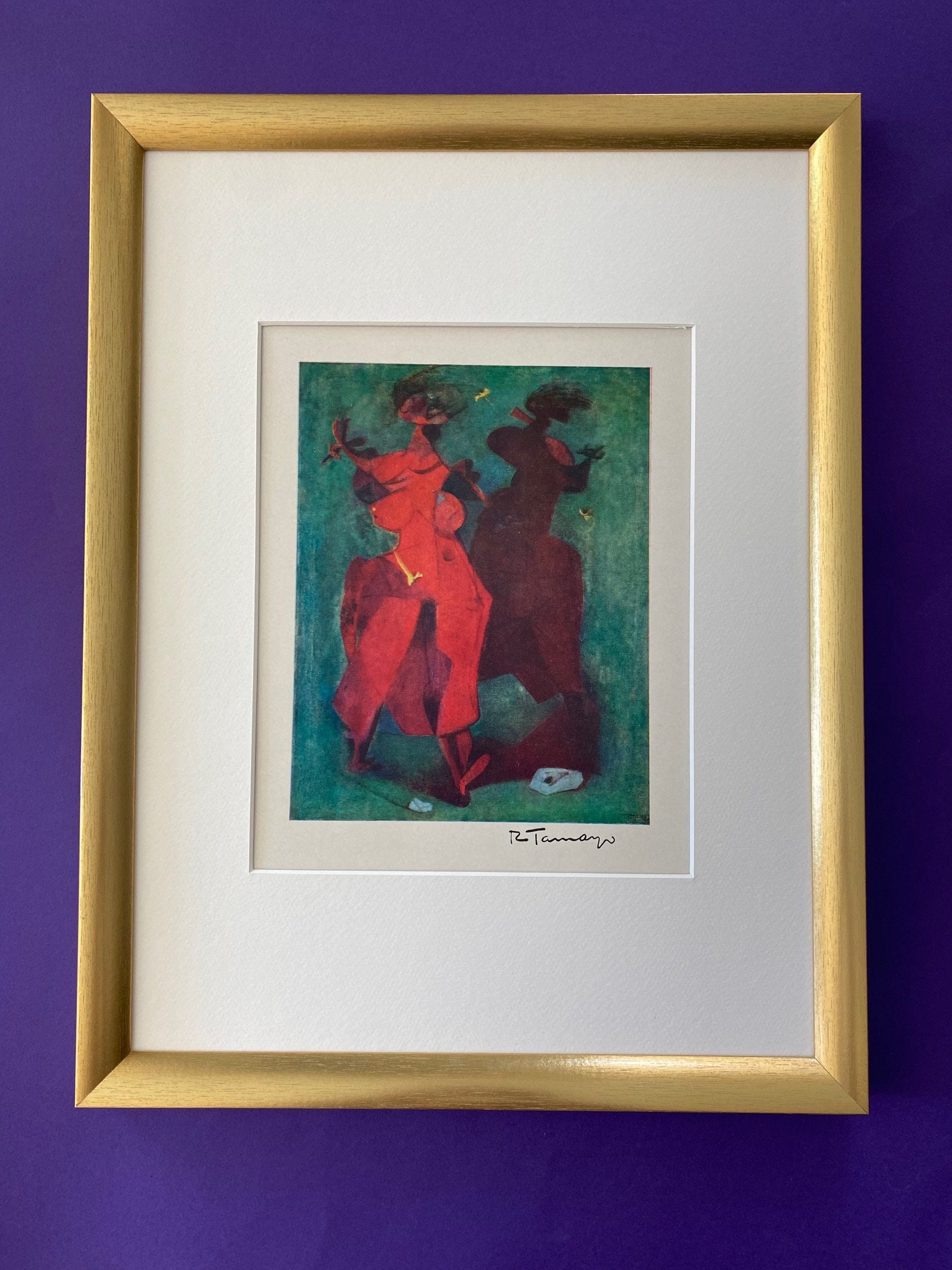 RUFINO TAMAYO + 1952 素晴らしいサイン入りプリント 限定版 新品