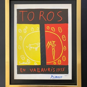 PABLO PICASSO | Vintage 1964 Signed Offset Lithograph | Ltd. Ed | Framed