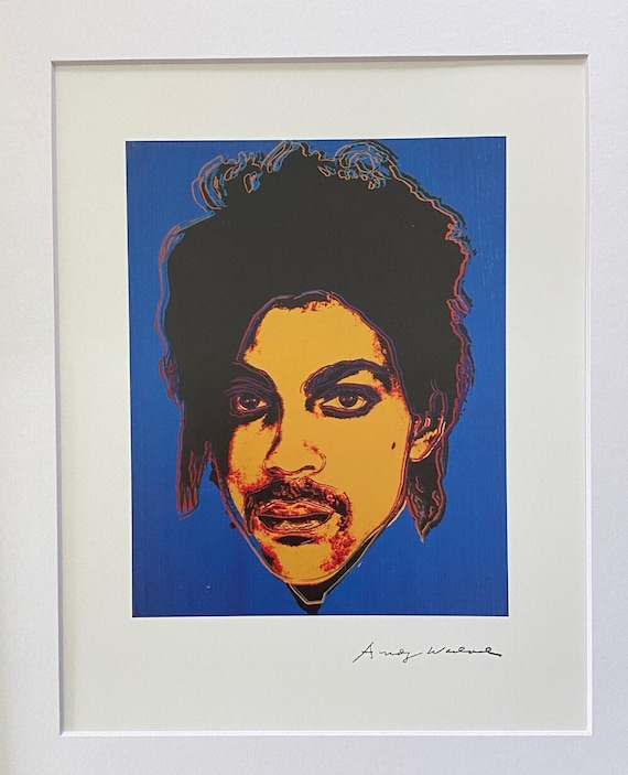 Andy Warhol + 1984 Signed PRINCE Print Matted to 11X14 + Buy It