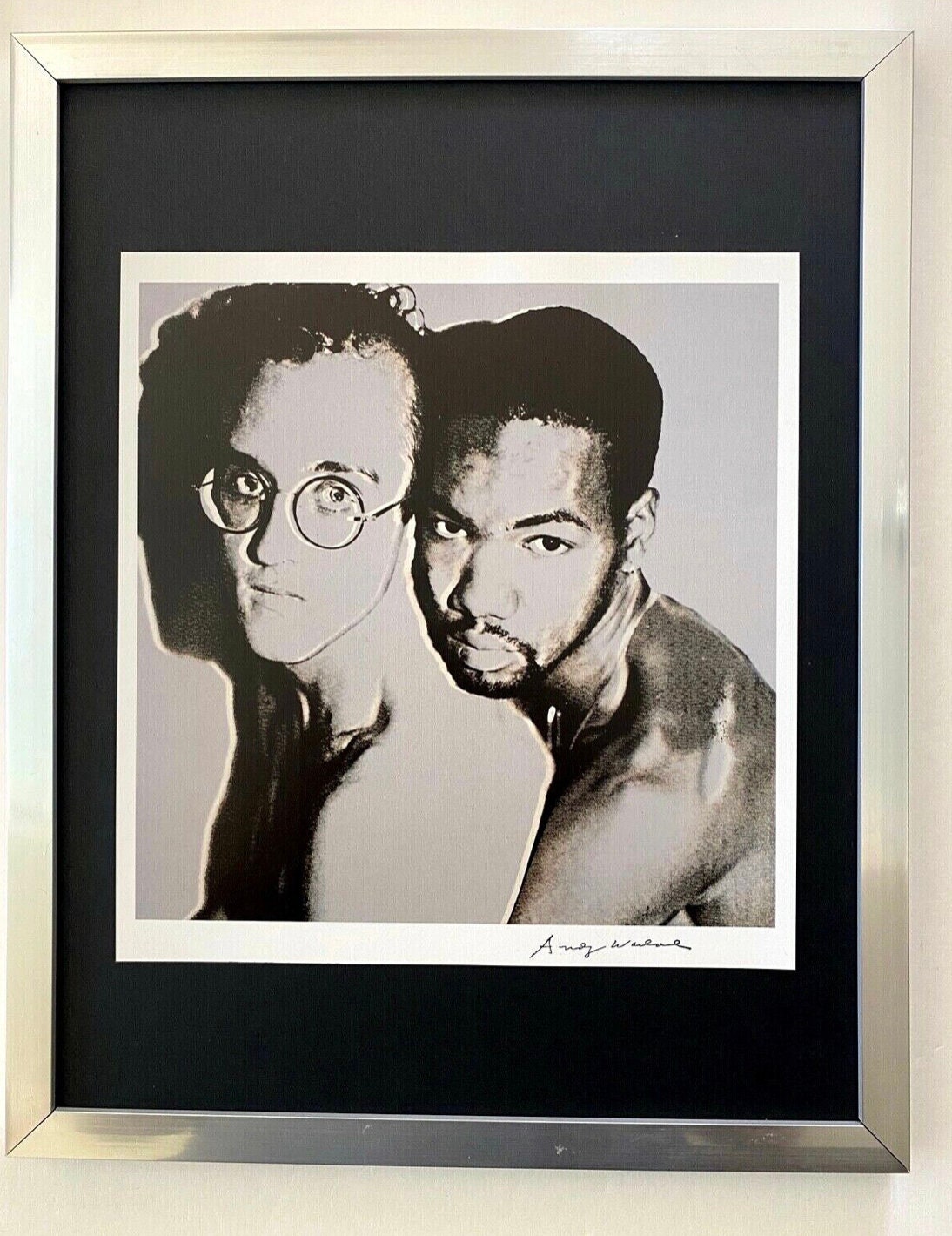 Andy Warhol | Vintage 1984 Keith Haring Print Signed |mounted and