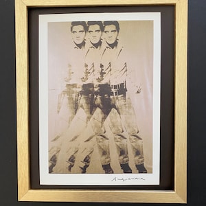 Andy Warhol | Vintage 1984 Elvis Presley Print Signed |Mounted and Framed | Buy it Now!