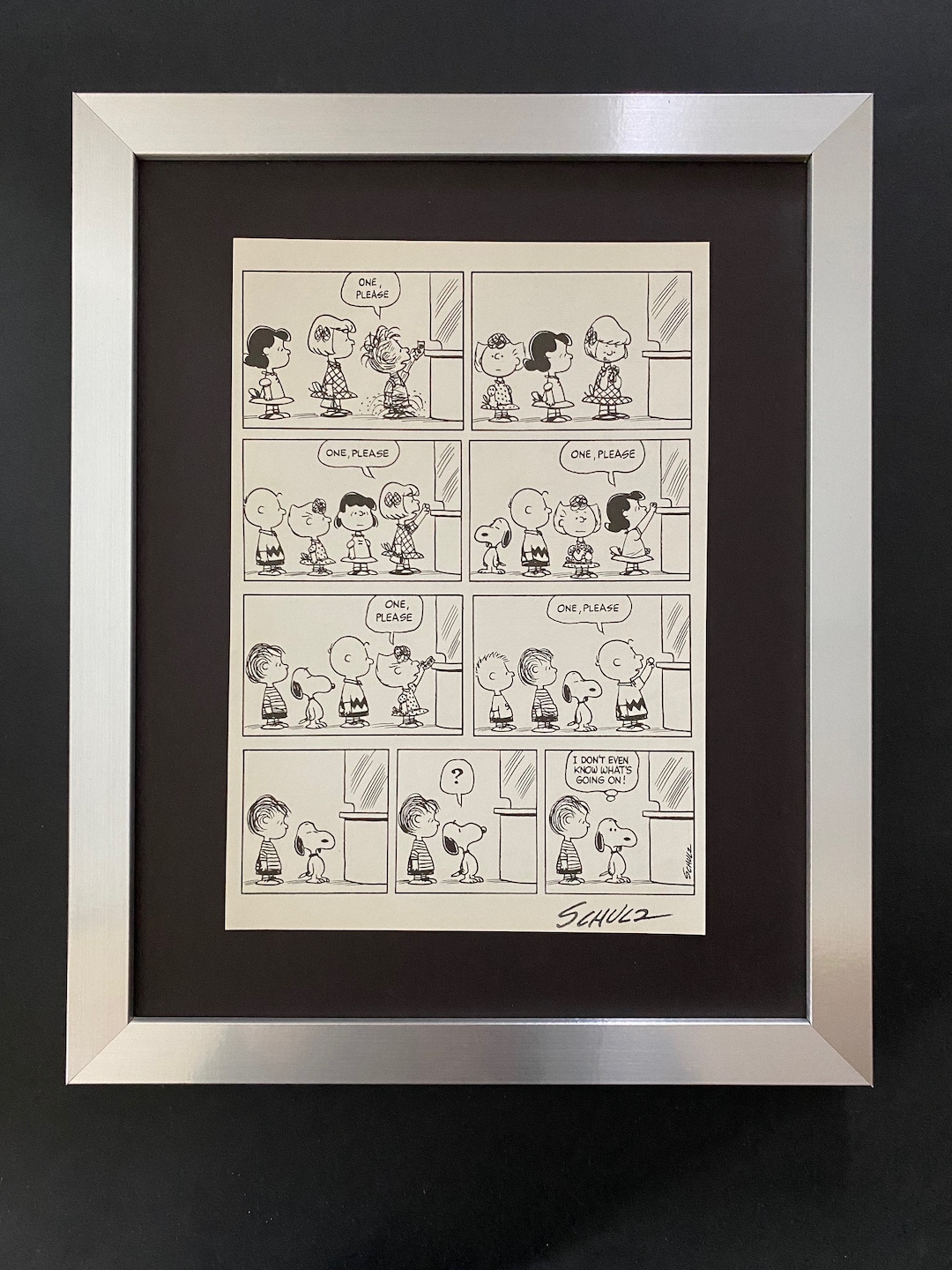 保証書有】ピーナッツ リトグラフ Schulz氏 直筆サイン スヌーピー