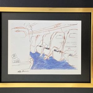 Leroy Neiman + Sketchbook Print &quot;Scenes of Paris&quot; Framed + Signed + Buy it Now !