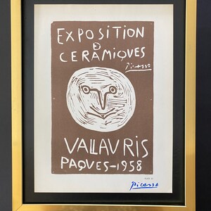 PABLO PICASSO | Vintage 1964 Signed Offset Lithograph | Ltd. Ed | Framed