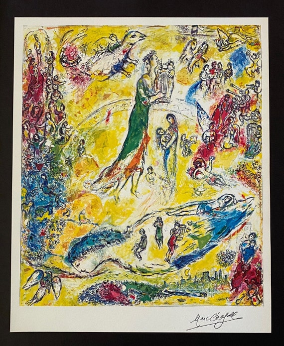 MARC CHAGALL Original 1971 Print From Chagall at the Met + Ballet
