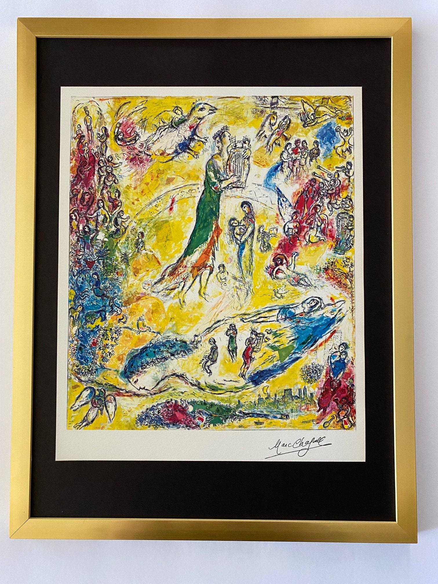 MARC CHAGALL Original 1971 Print From Chagall at the Met + Ballet