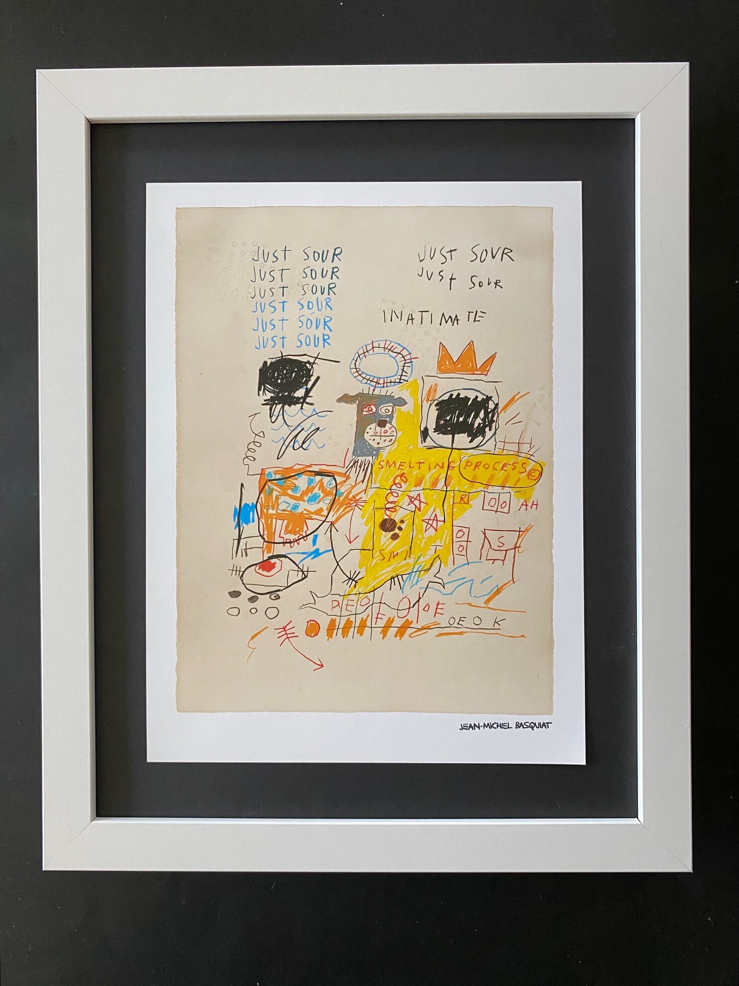 Jean-Michel Basquiat アートフレーム 額装付き Jean Michel Basquiat | Beautiful Print Signed | Mounted in New