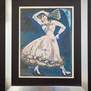 MARC CHAGALL Original 1973 Plate Signed Print + Wood Framed + Beautiful + Buy it Now!!