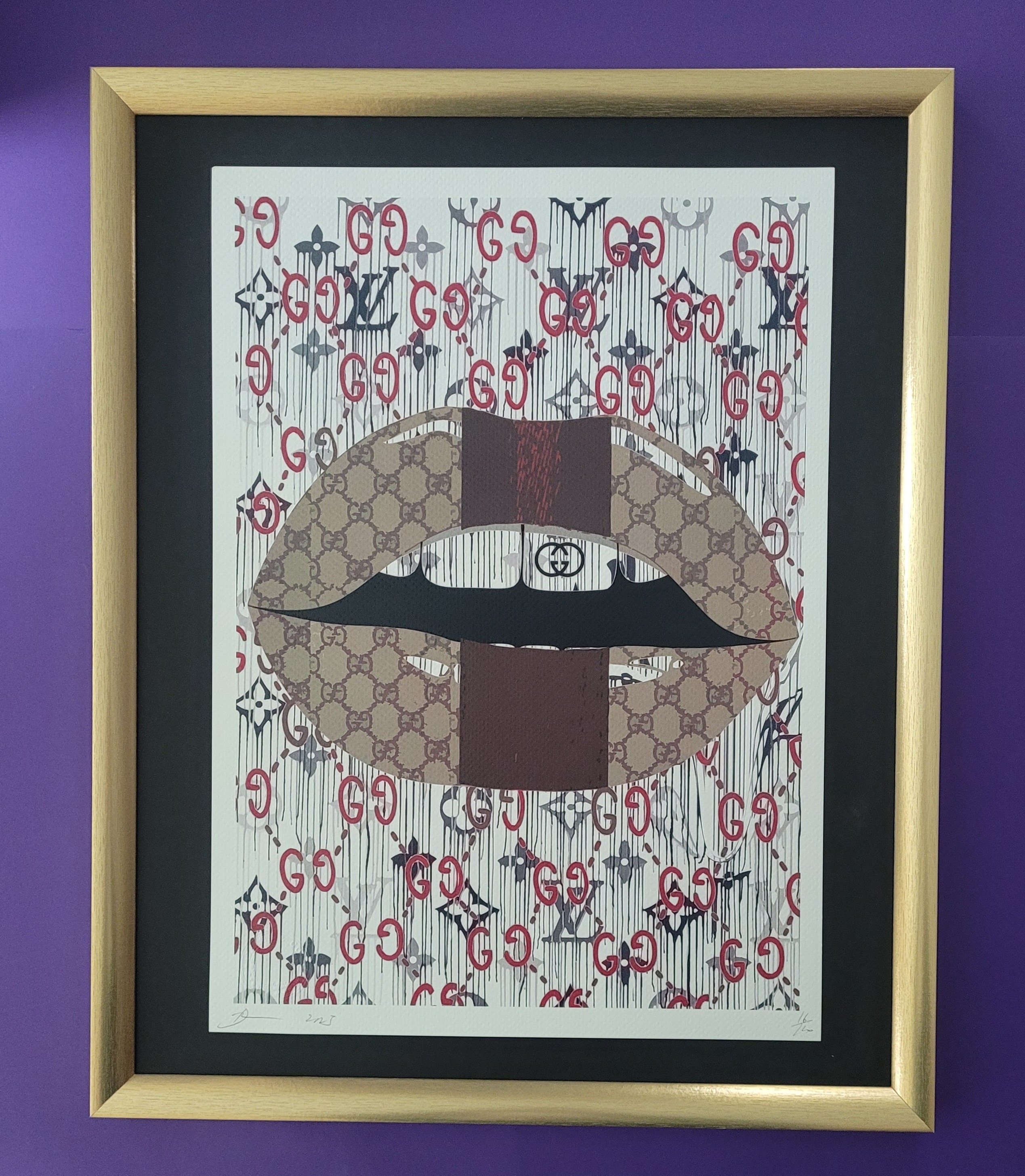 版画 death nyc X157 🔥Death NYC Large Framed 16x20in Pop Art Graffiti Banksy