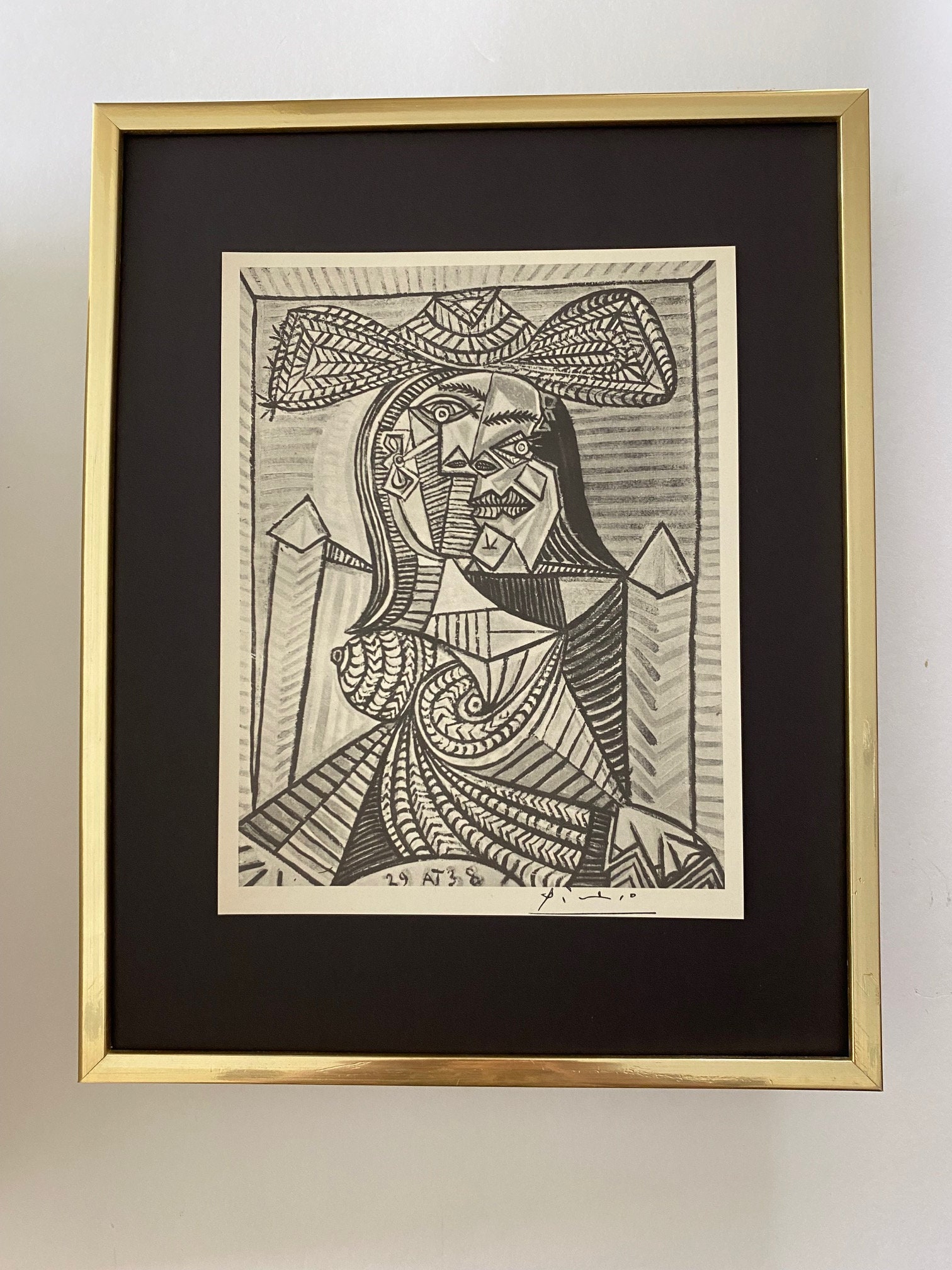PABLO PICASSO | Vintage 1940 Signed Print | Ltd. Ed | Framed + Buy