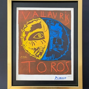 PABLO PICASSO | Vintage 1964 Signed Offset Lithograph | Ltd. Ed | Framed