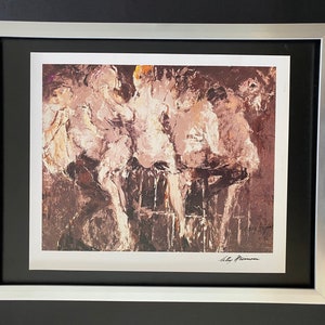 Leroy Neiman + Sketchbook Print &quot;Scenes of Paris&quot; Framed + Signed + Buy it Now !