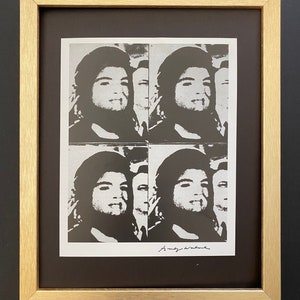 Andy Warhol | Vintage 1984 Jackie Kennedy Print Signed |Mounted and Framed | Buy it Now!