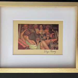 DIEGO RIVERA | Vintage 1946 Signed Print | Framed
