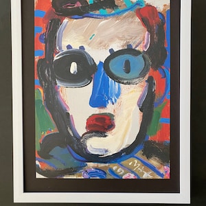 Peter Max + Beautiful Signed Print + Brand New White Frame + Buy it Now !