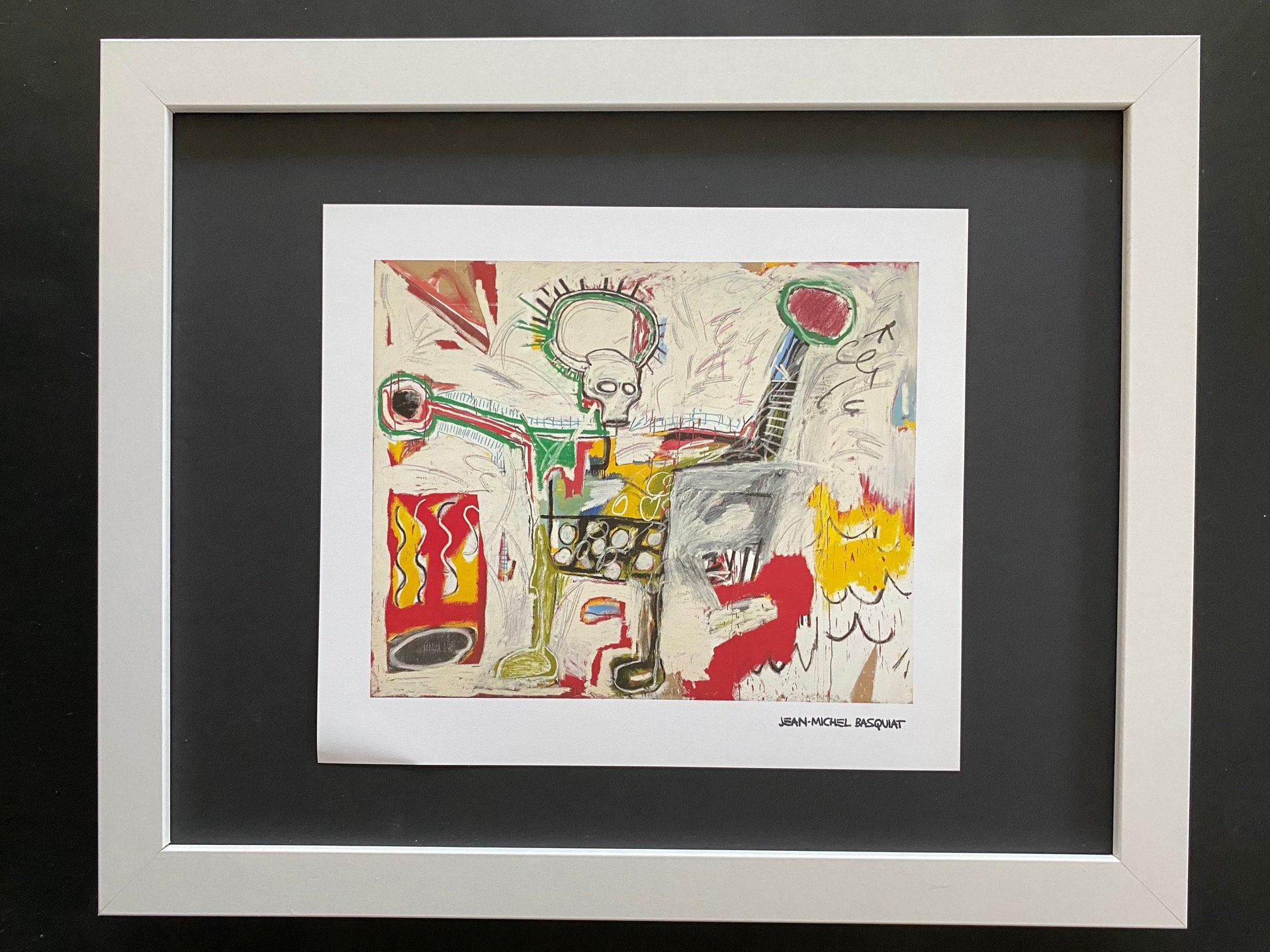 Jean-Michel Basquiat アートフレーム 額装付き Jean Michel Basquiat | Beautiful Print Signed | Mounted in New