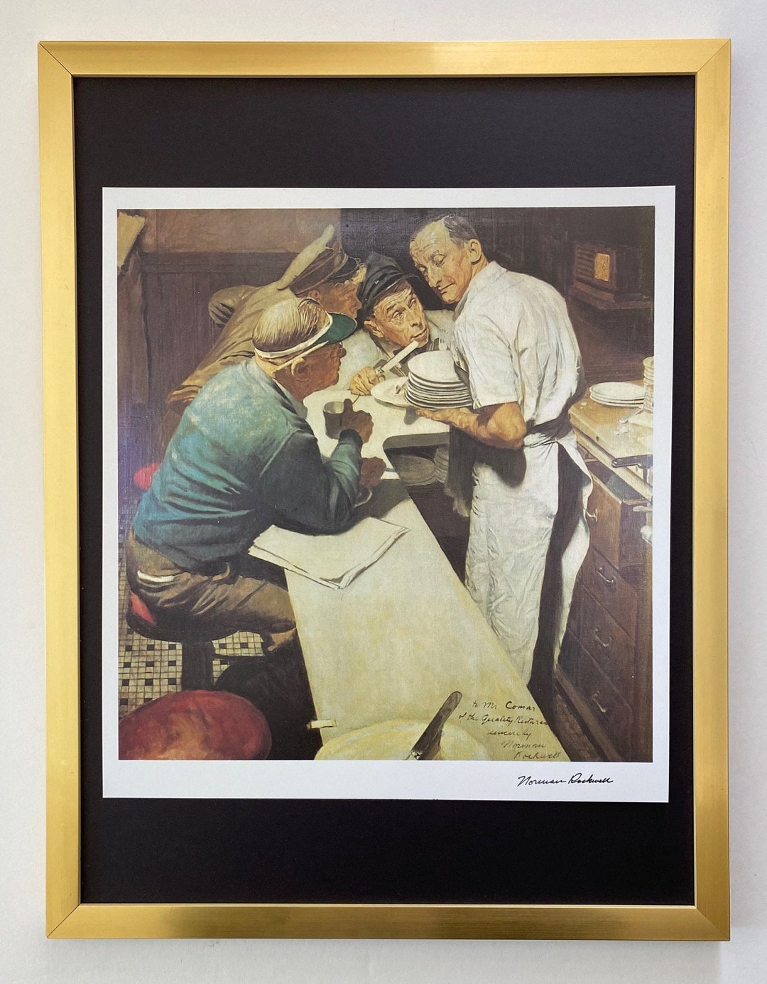 フランクリンミントSV925 Norman Rockwell 1970 限定品 Norman Rockwell + 1970 Signed Print + Buy It Now ! - Etsy
