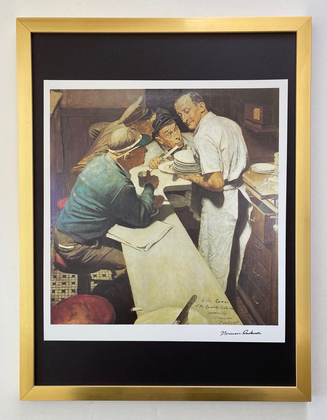 Norman Rockwell + 1970 Signed Print + Buy It Now ! - Etsy