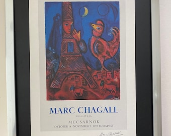 Marc Chagall | Original Vintage 1975 | Signed Print | Mounted in