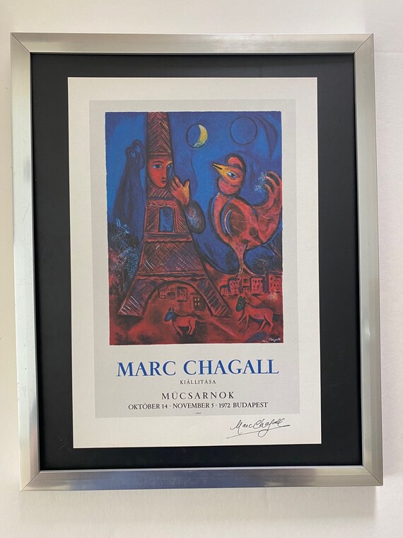 Marc Chagall | Original Vintage 1975 | Signed Print | Mounted in