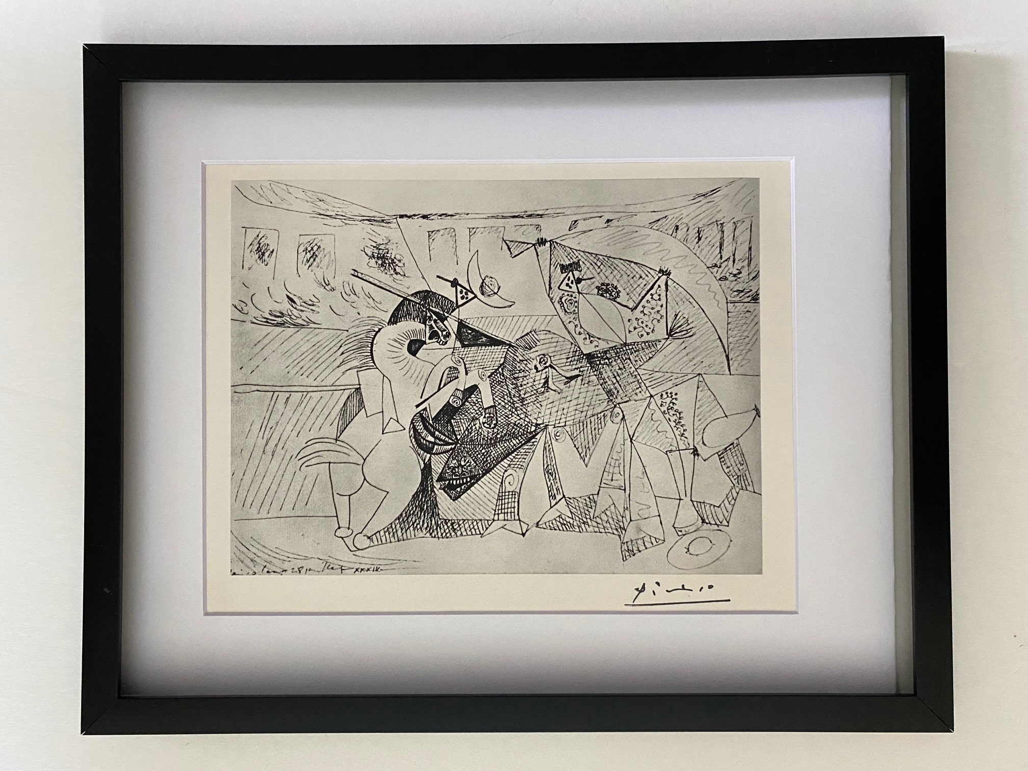 パブロ ピカソ、 カンカン 、希少画集画より、状態良好、新品