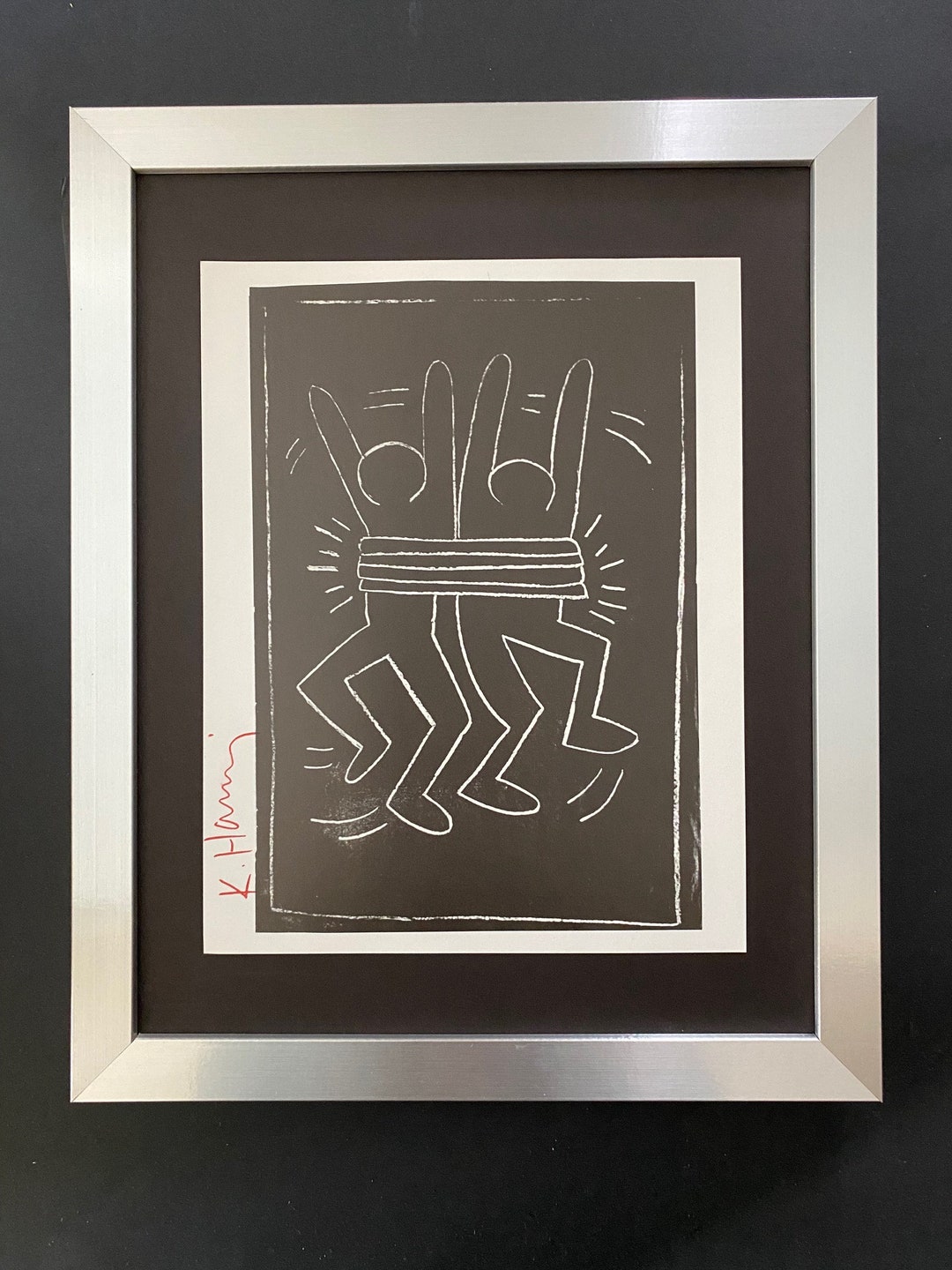 Keith Haring + Beautiful Signed Print + Brand New Frame + Buy It Now ...