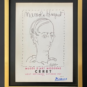 PABLO PICASSO | Vintage 1964 Signed Offset Lithograph | Ltd. Ed | Framed