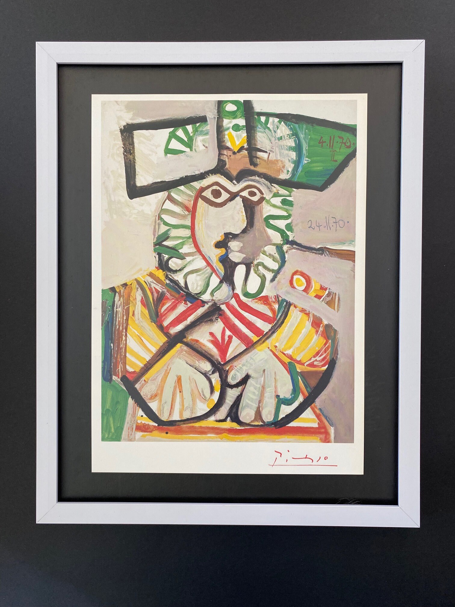 PABLO PICASSO + 1972 Signed Print From His Final Paintings
