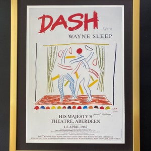 David Hockney | Vintage 1987 Signed Poster Print | Mounted and Framed