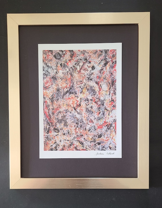 ジャクソン ポロック | ヴィンテージ サイン入りプリント | 額入り