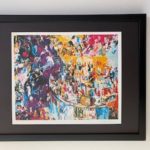 Leroy Neiman + Druck &quot; At the Bar &quot; gerahmt + signiert + Jetzt kaufen !