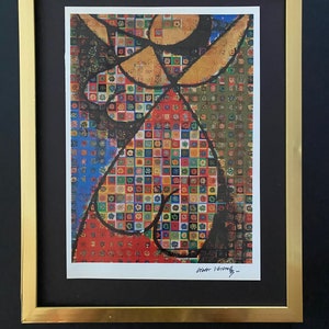 VICTOR VASARELY + 1970 Signed Abstract Geometric Print + New Frame + Buy it now !