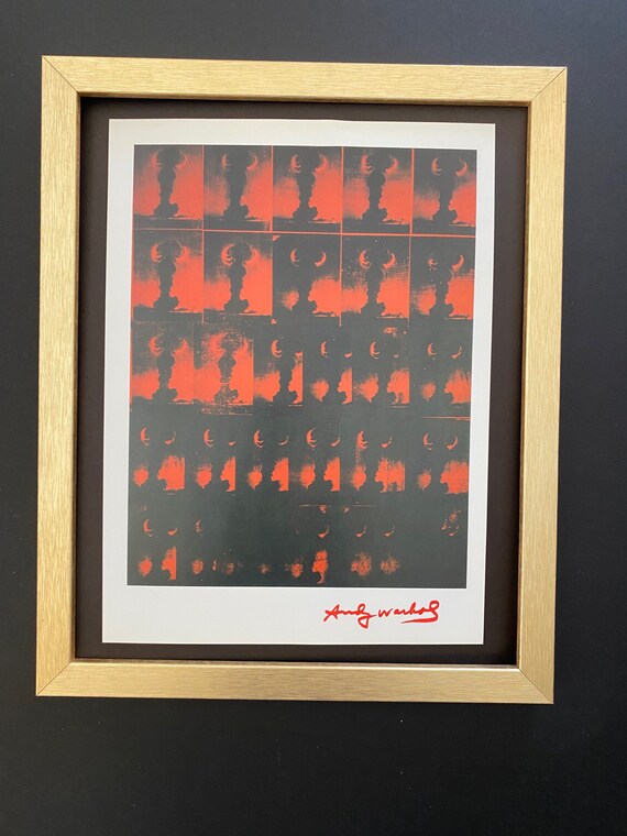 Andy Warhol | Vintage 1984 Atomic Bomb Print Signed |mounted and