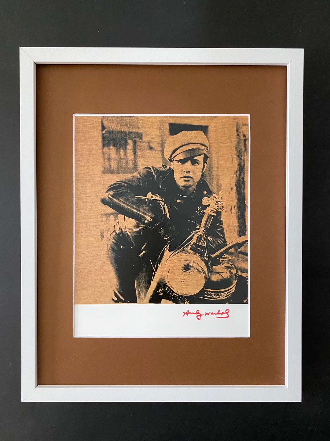 Andy Warhol + 1984 Signed MARLON BRANDO Matted and Framed + Buy It
