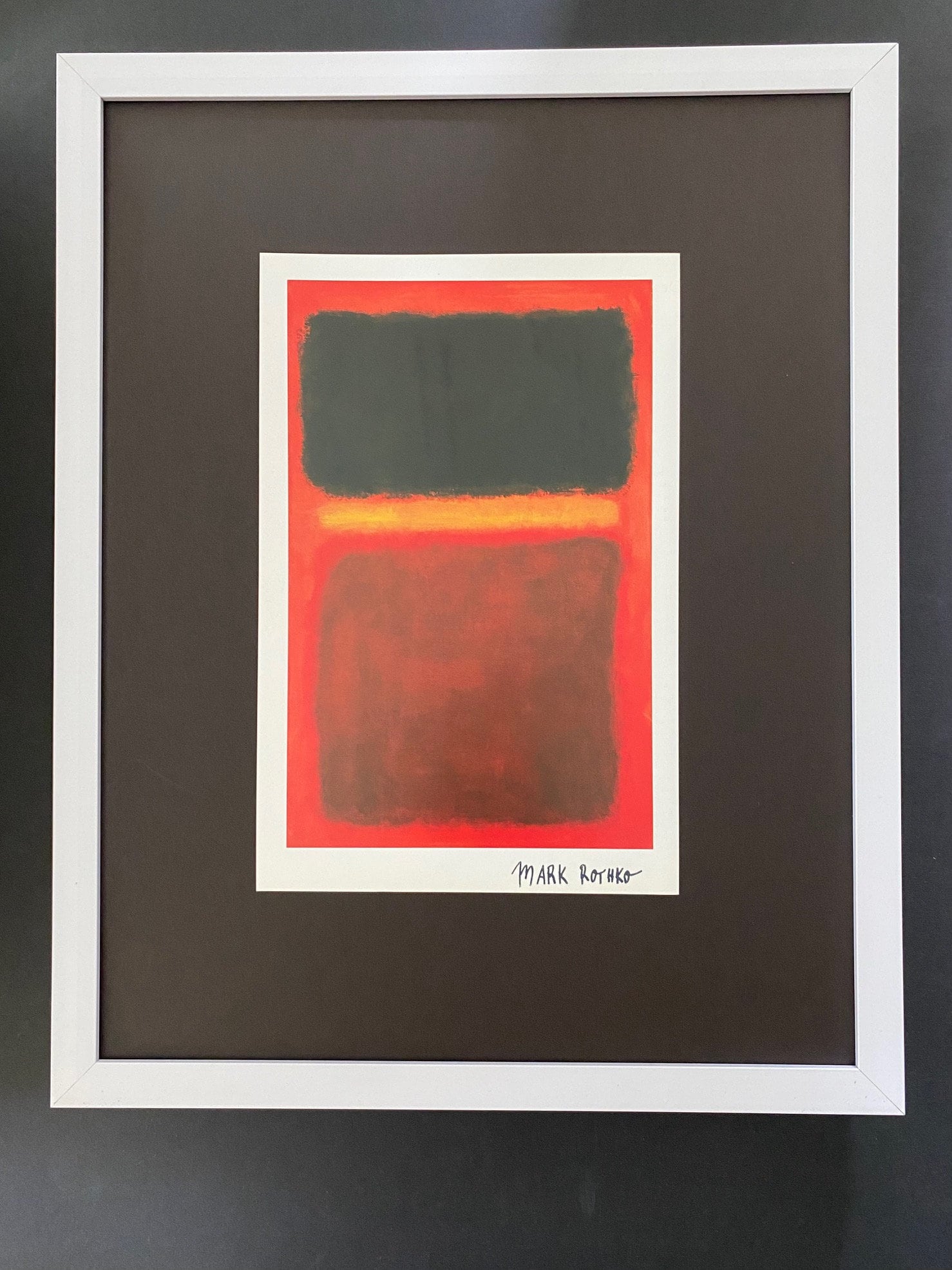 Mike Rothko Signature Mark ROTHKO + 1970 Signed Print