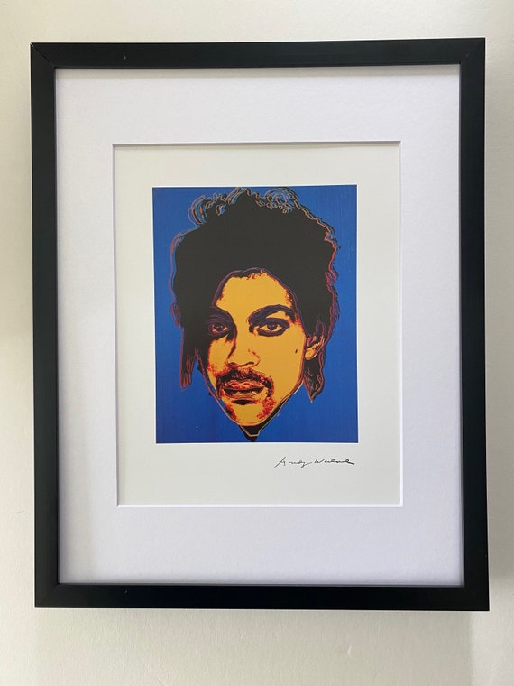 Andy Warhol + 1984 Signed PRINCE Print Matted to 11X14 + Buy It