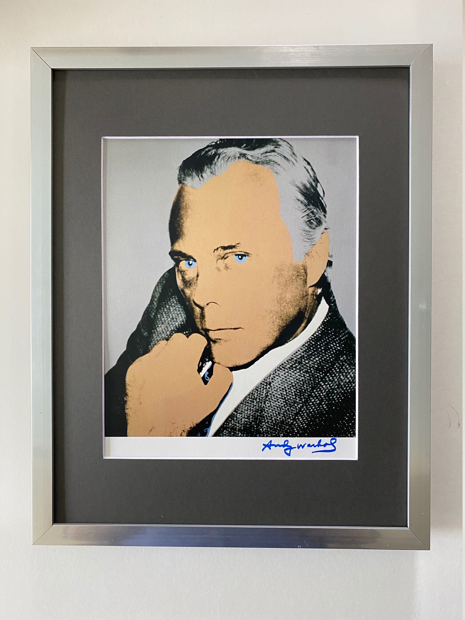 Andy Warholの絵 額縁付き 10%オフ Andy Warhol + 1984 Signed GIORGIO ARMANI Print Matted to 11X14 - Etsy